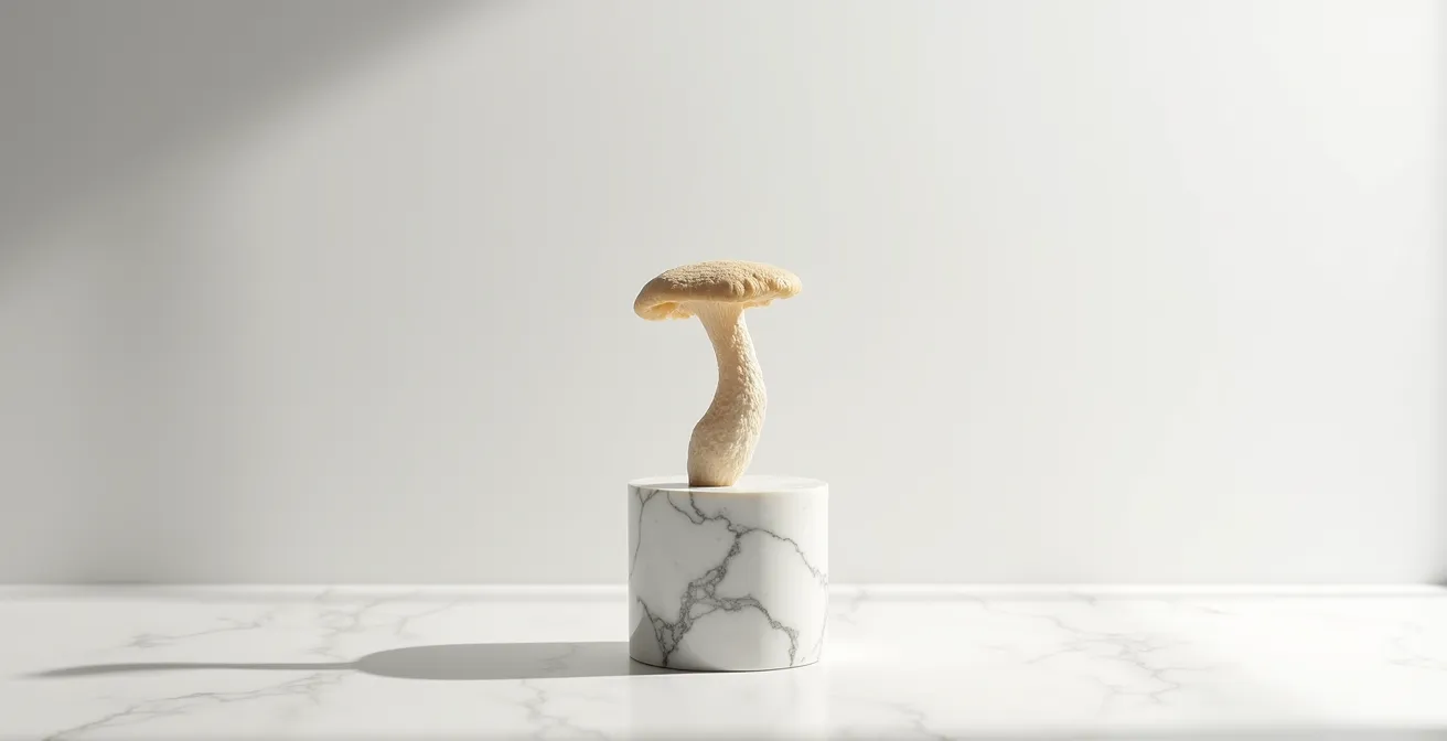 Cordyceps di alta qualità in ambiente minimalista